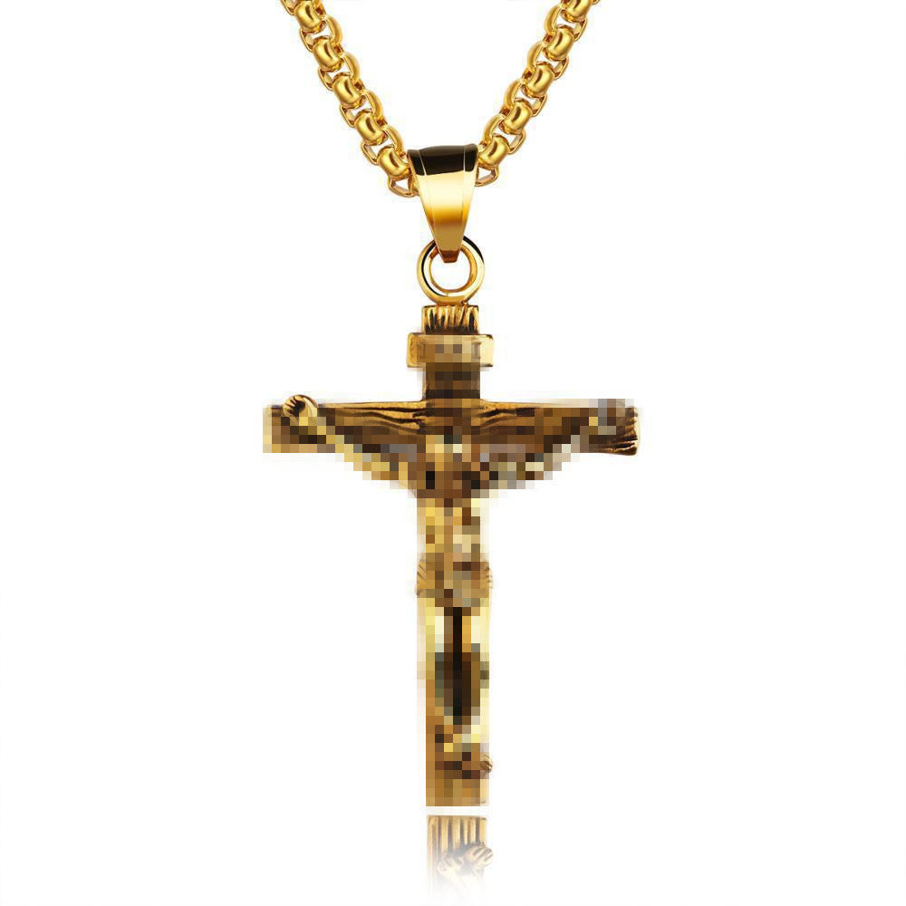 Wholesale Retro Lion Head Owl Thor Hammer Devil Eye Three One Knot Arrow Necklace